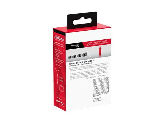 Alt view image 3 of 4 - HyperX Cloud Earbuds III Red