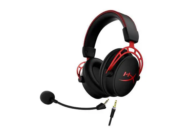 Alt view image 4 of 7 - HyperX Cloud Alpha - Gaming Headset - Black-Red