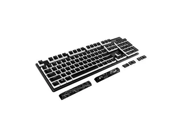 Alt view image 3 of 7 - HyperX Pudding Keycaps 2 - Full Key Set - PBT - Black (US Layout)