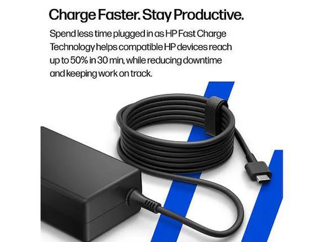 Alt view image 7 of 7 - HP 65W GaN USB-C LC Power Adapter