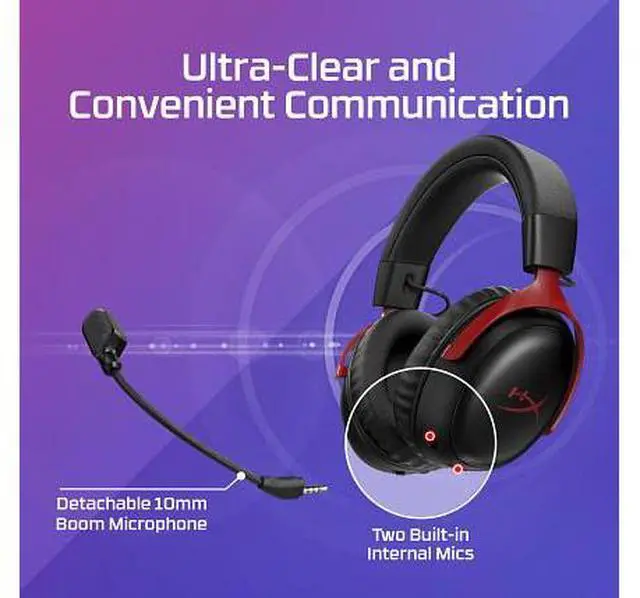 Alt view image 7 of 7 - HyperX Cloud III S Wireless - Gaming Headset (Black)