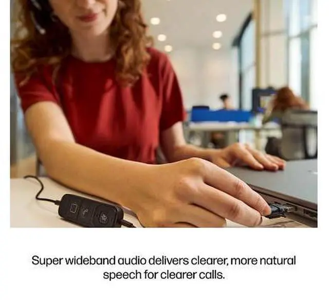 Alt view image 6 of 7 - HP Poly Mission 625 Stereo USB Wired Headset