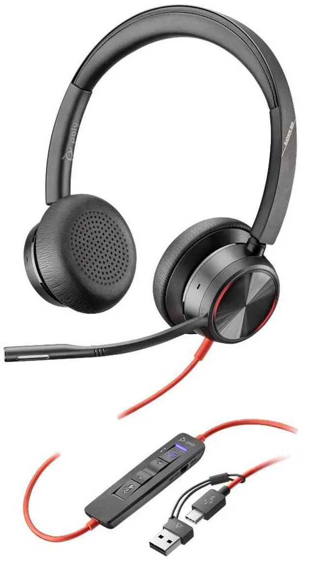 Main image of Poly Blackwire 8225 Stereo Microsoft Teams Certified USB-C Headset +USB-C/A