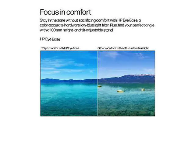 Alt view image 6 of 7 - HP Series 3 Pro 21.5 inch FHD Monitor 322ph 21.5" FHD (1920 x 1080) 48-100 Hz