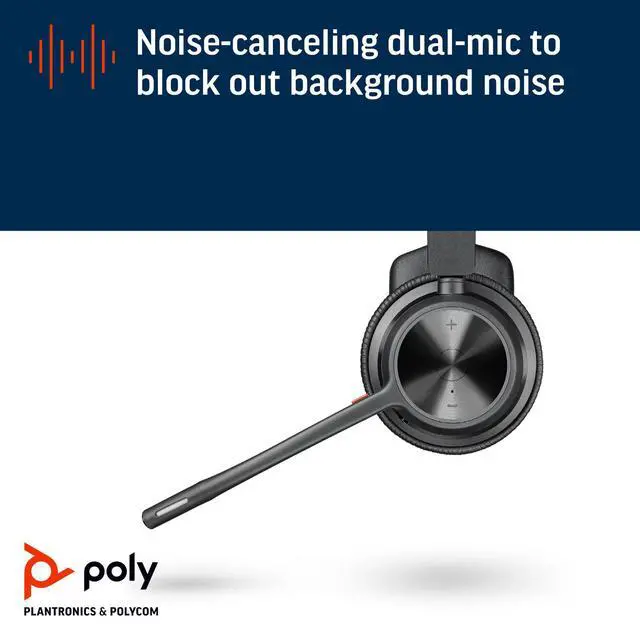 Alt view image 7 of 7 - Poly Voyager 4310-M UC Headset +USB-C Cable +BT700 dongle