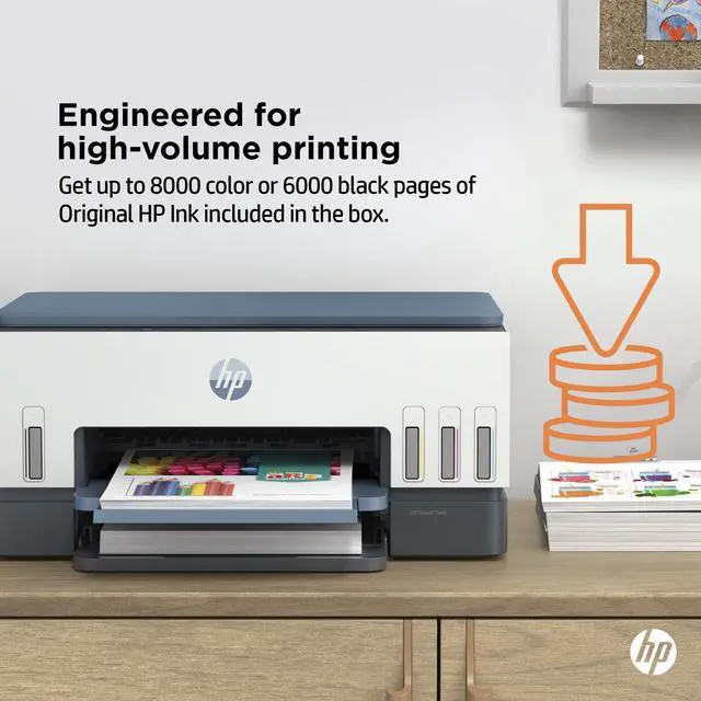 Alt view image 7 of 7 - HP Smart Tank 6001 All-in-One InkJet Printer, Color Mobile Print, Scan, Copy,