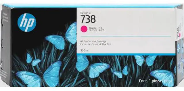 Main image of HP 738 300-ml Magenta DesignJet Ink Cartridge, 676M7A