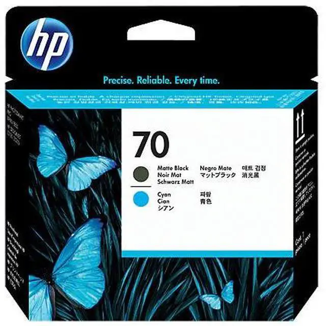 Main image of HP 70 Matte Black and Cyan DesignJet Printhead, C9404A
