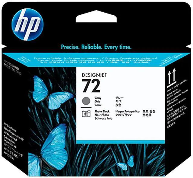 Main image of HP 72 Gray and Photo Black DesignJet Printhead, C9380A