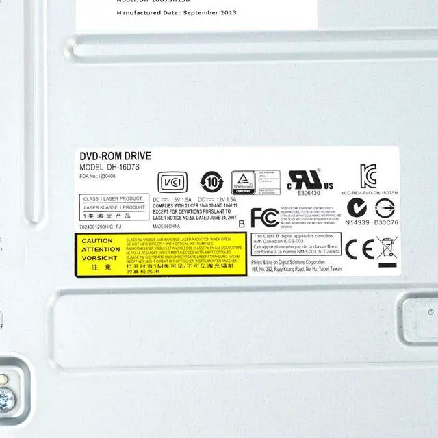 Alt view image 3 of 5 - Dell SATA DVD+R Drive Assorted Brands Toshiba Samsung Hitachi Lite-On