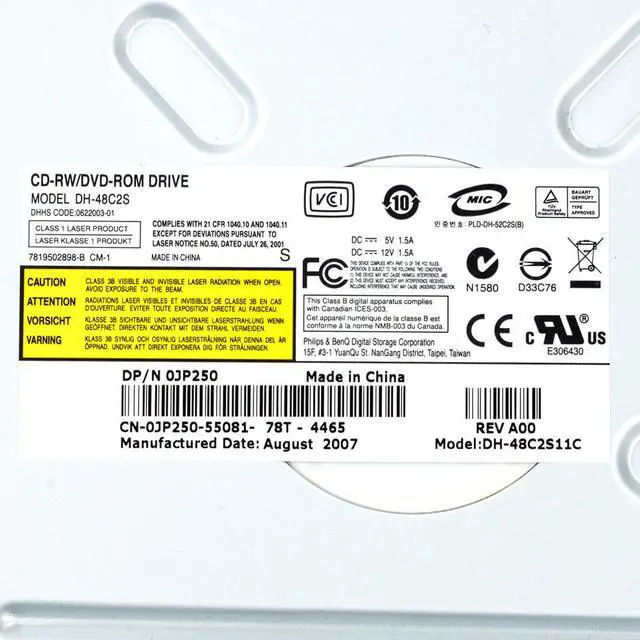 Alt view image 4 of 5 - Dell SATA DVD+R Drive Assorted Brands Toshiba Samsung Hitachi Lite-On