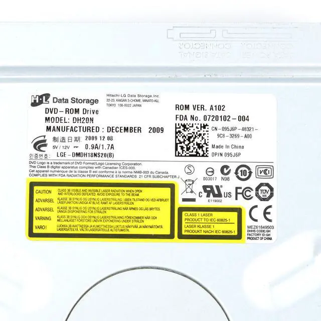Alt view image 5 of 5 - Dell SATA DVD+R Drive Assorted Brands Toshiba Samsung Hitachi Lite-On