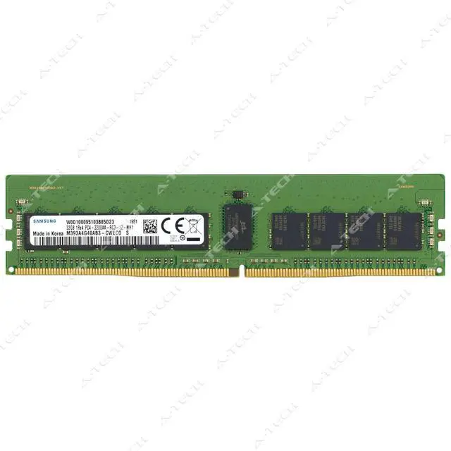 Main image of (NOT FOR HOME PC!) Samsung 32GB DDR4 3200MHz PC4-25600 ECC RDIMM Server Memory RAM M393A4G40AB3-CWE
