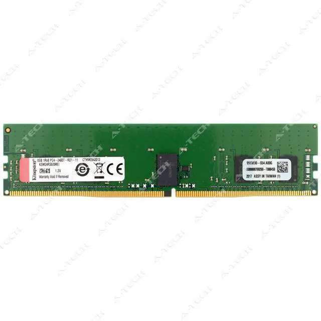 Main image of (NOT FOR HOME PC!) Kingston 8GB DDR4-2400 PC4-19200 1Rx8 ECC RDIMM Server Memory RAM KSM24RS8/8MEI