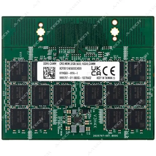 Main image of Dell 32GB DDR5 5600 MHz PC5-44800 CAMM Enterprise Latop Memory RAM (KYHG6V-HYA)
