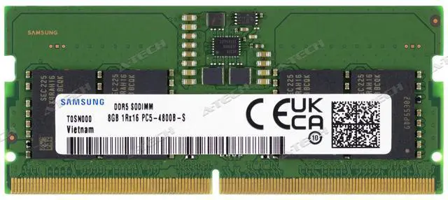 Main image of Samsung 8GB DDR5 SODIMM M425R1GB4BB0-CQK M425R1GB4BB0-CQKOL Laptop Memory RAM 1x