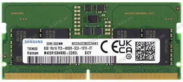 Alt view image 2 of 4 - Samsung 8GB DDR5 SODIMM M425R1GB4BB0-CQK M425R1GB4BB0-CQKOL Laptop Memory RAM 1x