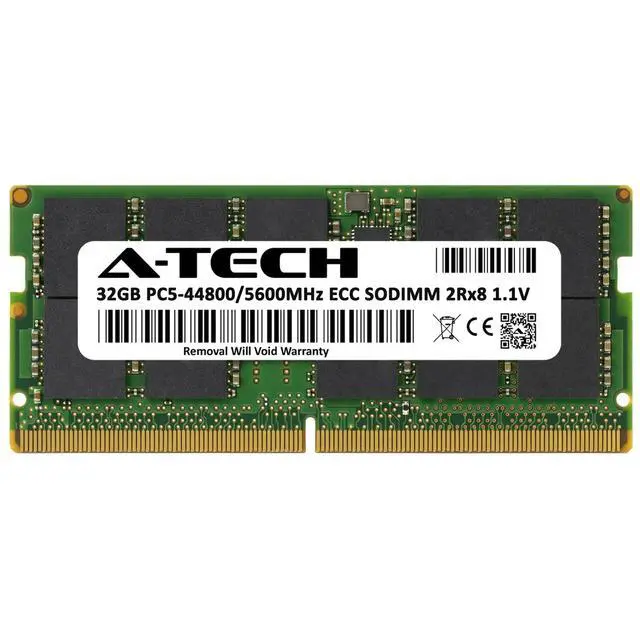 Alt view image 2 of 6 - (NOT FOR HOME PC!) 32GB PC5-44800 ECC SODIMM Replacement for Micron MTC20C2085S1TC56BD1 Memory RAM