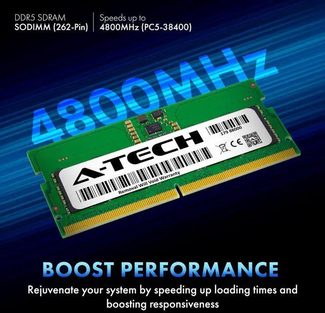 Alt view image 4 of 7 - 8GB DDR5 PC5-38400 SODIMM (Replacement for Adata AD5S48008G4-BSSB) Memory RAM