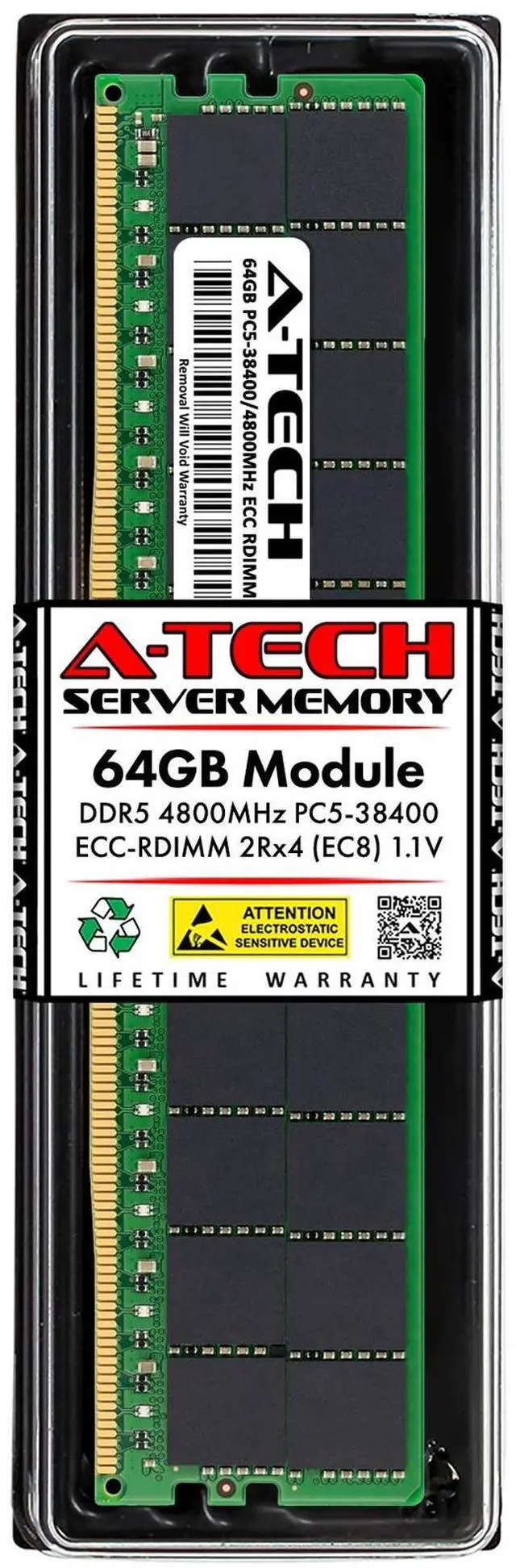 Main image of (NOT FOR HOME PC!) 64GB DDR5 PC5-38400R ECC RDIMM (Replacement for HP P43331-B21) Server Memory RAM