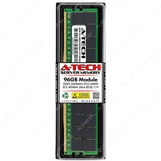 Main image of (NOT FOR HOME PC!) 96GB DDR5 PC5-44800R ECC RDIMM (Replacement for HP P53625-0B1) Server Memory RAM