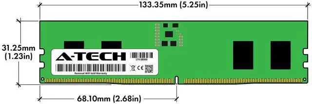 Alt view image 3 of 7 - 8GB DDR5 PC5-38400 DIMM Replacement for Patriot PSD58G480041 Desktop Memory RAM