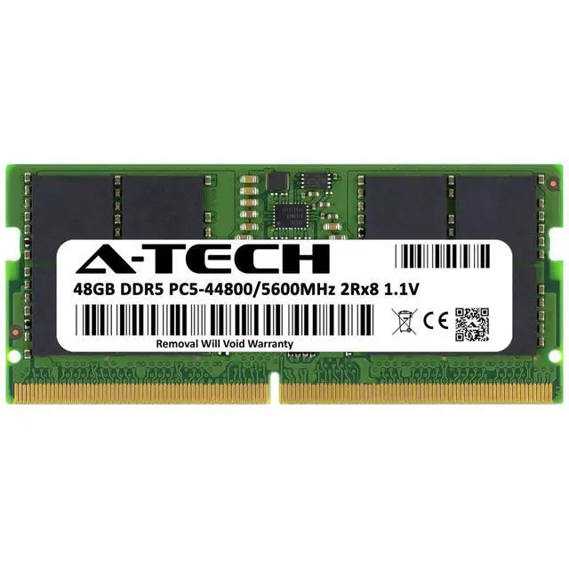 Alt view image 2 of 7 - 48GB DDR5 PC5-44800 SODIMM (Replacement for Kingston KVR56S46BD8-48) Memory RAM