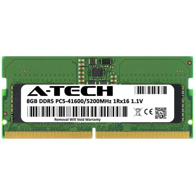 Alt view image 2 of 7 - 8GB DDR5 PC5-41600 SODIMM Replacement for Kingston KCP552SS6-8 Laptop Memory RAM
