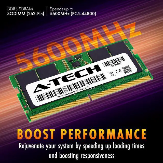 Alt view image 3 of 7 - 32GB DDR5 PC5-44800 SODIMM Replacement for Micron MTC16C2085S1SC56BH1 Memory RAM