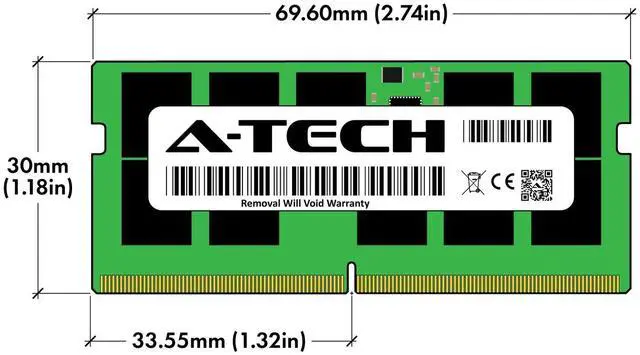 Alt view image 3 of 6 - (NOT FOR HOME PC!) A-Tech 192GB 4x 48GB 2Rx8 PC5-44800 DDR5 5600 MHz ECC SODIMM NAS Memory RAM Kit