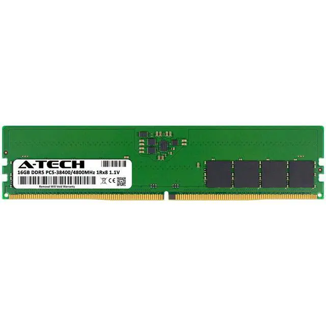 Alt view image 2 of 7 - 16GB DDR5 PC5-38400 DIMM (Replacement for Kingston KCP548US8-16) Memory RAM