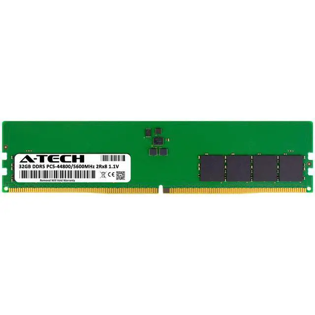 Alt view image 2 of 7 - 32GB DDR5 PC5-44800 DIMM Replacement for Crucial CT32G56C46U5 Desktop Memory RAM