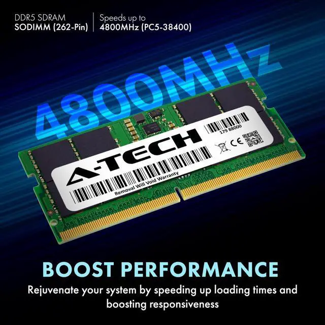 Alt view image 4 of 7 - 32GB PC5-38400 SODIMM (Replacement for TeamGroup TED532G4800C40D-SBK) Memory RAM