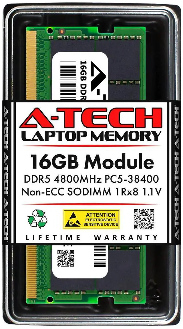 Main image of 16GB PC5-38400 SODIMM (Replacement for G.Skill F5-4800S4039A16GA2-RS) Memory RAM