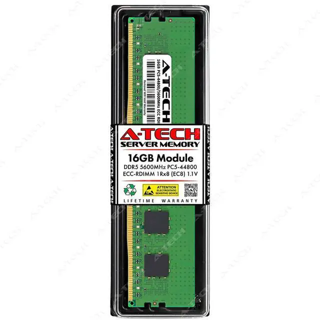 Main image of 16GB PC5-44800R RDIMM (Replacement for Kingston KSM56R46BS8PMI-16HAI) Memory RAM
