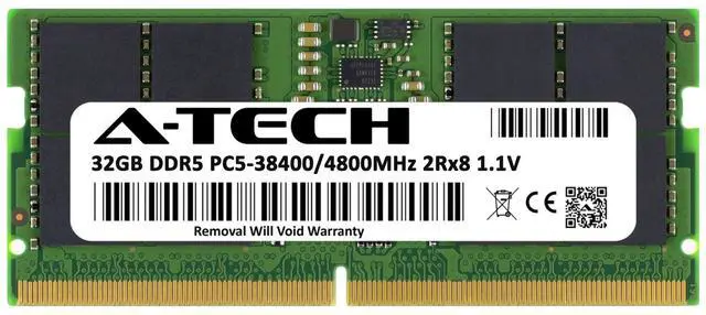 Alt view image 2 of 7 - 32GB DDR5 PC5-38400 SODIMM (Replacement for Hynix HMCG88AEBSA092N) Memory RAM