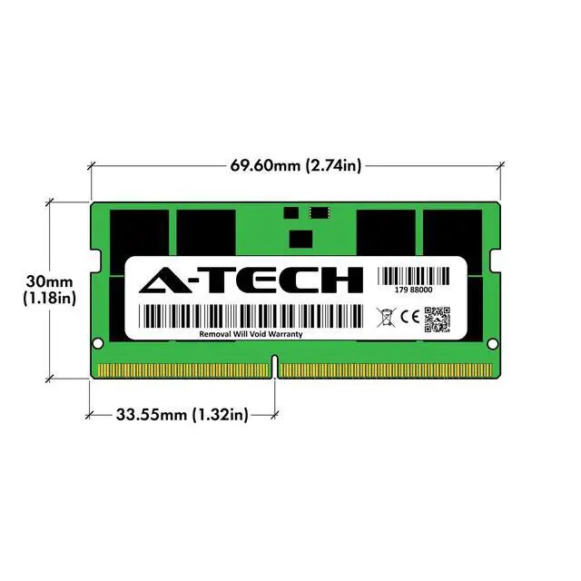 Alt view image 3 of 7 - 32GB PC5-38400 SODIMM (Replacement for G.Skill F5-4800S4039A32GA2-RS) Memory RAM