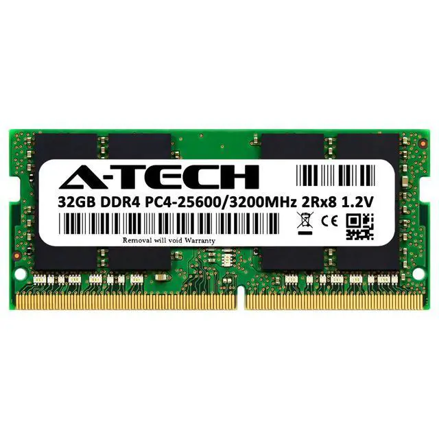 Alt view image 2 of 2 - 32GB DDR4 PC4-25600 SODIMM (Replacement for Kingston KVR32S22D8/32) Memory RAM