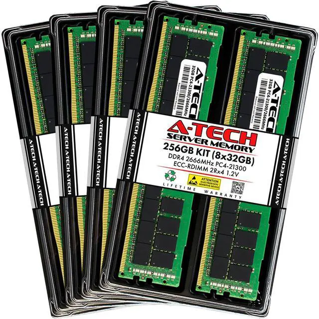 Main image of 256GB 8x 32GB PC4-2666 RDIMM Dell PowerEdge C4130 M640 R640 R740 R830 Memory RAM