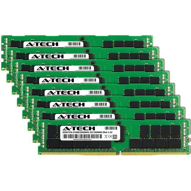 Alt view image 2 of 4 - 256GB 8x 32GB PC4-2666 RDIMM Dell PowerEdge C4130 M640 R640 R740 R830 Memory RAM