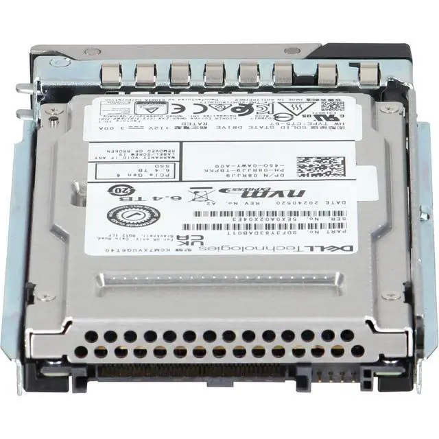 Alt view image 4 of 5 - 8RJJ9-CD1 Dell 6.4TB Enterprise NVMe Gen4 MU TLC 2.5 SSD CM7-V