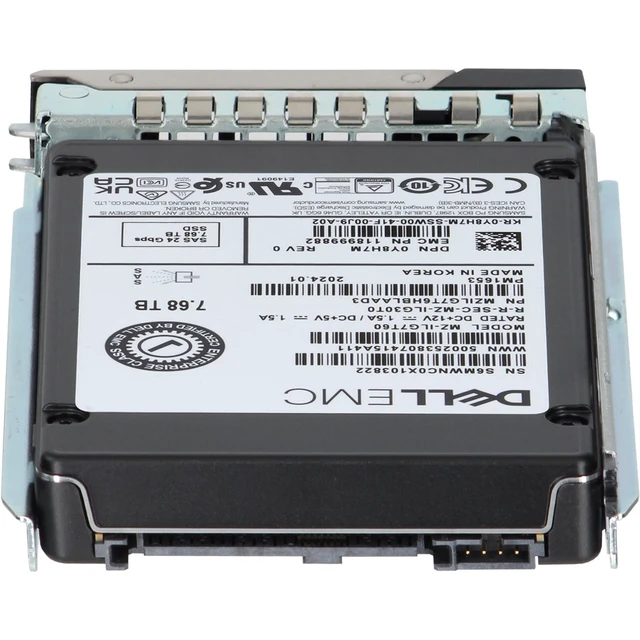 Alt view image 4 of 5 - (NOT FOR HOME PC!) Y8H7M-CD1 Dell 7.68TB 24Gbps SAS RI TLC 2.5 SSD PM1653