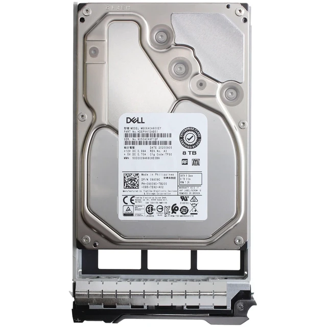 Alt view image 5 of 5 - 9X09C-CP2 Dell 8TB 7.2K 512e 6Gbps SATA 3.5 HDD MG06ACA CPO