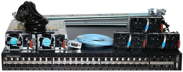 Main image of Dell Networking S4048-ON 48P 10GbE SFP+ 6P 40GbE QSFP+ RA Switch (Rails)