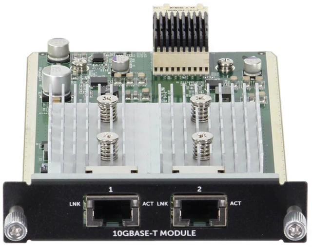 Alt view image 2 of 7 - Dell N3000 2P 10GbE BASE-T Hot Swappable Uplink Module CK9KC