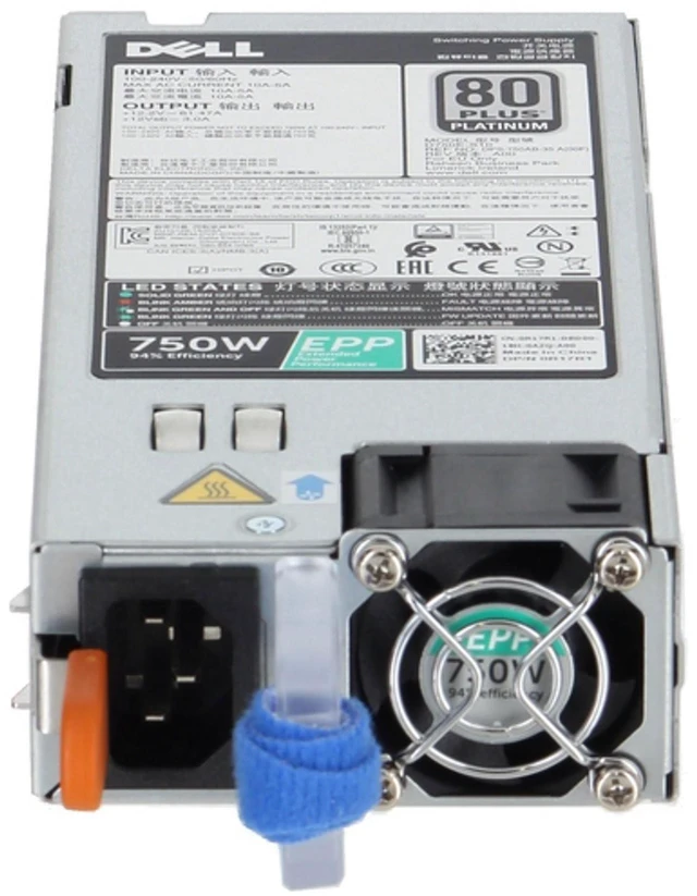Alt view image 2 of 6 - Dell 750W Reverse Airflow (PSU to I/O) Switch Power Supply (R17R1)