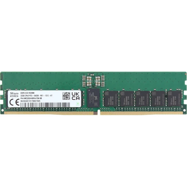 Alt view image 3 of 3 - HMCG88AHBRA478N Hynix 32GB 2Rx8 DDR5 RDIMM- 6400MT/s