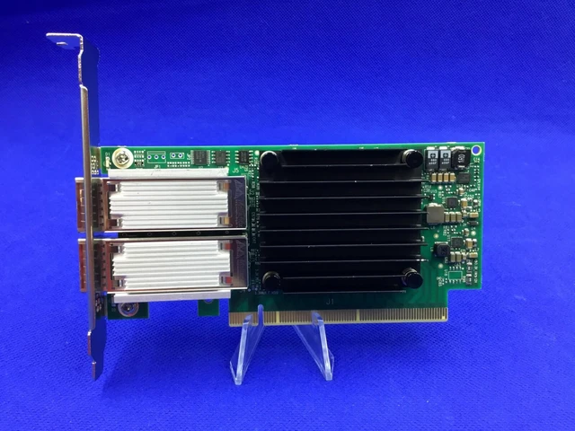 Alt view image 4 of 5 - MCX456A-ECAT Mellanox ConnectX-4 VPI EDR IB 100GbE QSFP28 Dual Port Adapter