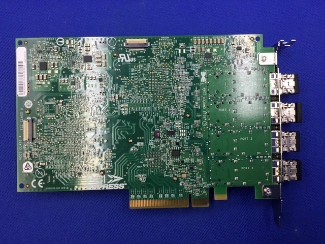 Alt view image 4 of 4 - LPE16004-M6 Emulex 16G FC quad-port FC Host Bus adapter