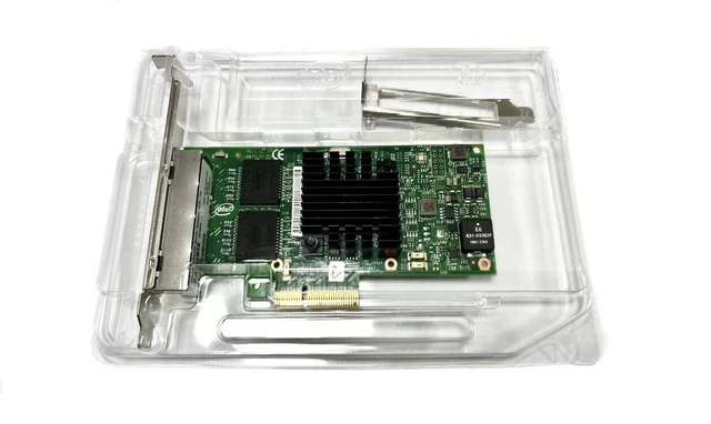 Alt view image 2 of 6 - Original Intel I350-T4V2 1GbE Ethernet Server Adapter I350-T4V2BLK with Hologram